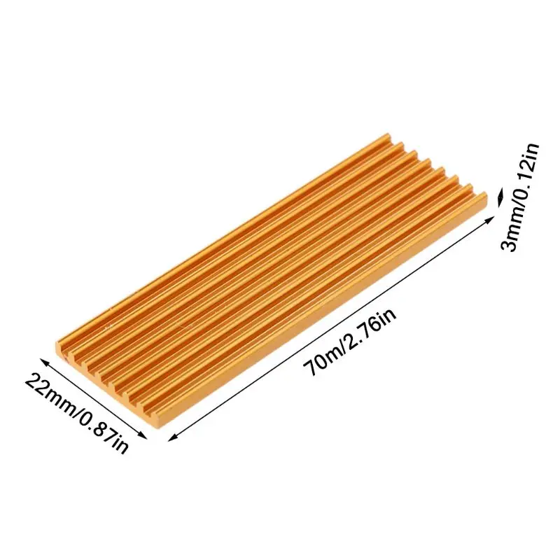 1Set Aluminum Cooling Heatsink Thermal Pad Cooler For NVME M.2 2280 PCI-E SSD Solid State Hard Drive Disk Upgraded
1Set Aluminum Cooling Heatsink Thermal Pad Cooler For NVME M.2 2280 PCI-E SSD Solid State Hard Drive Disk Upgraded