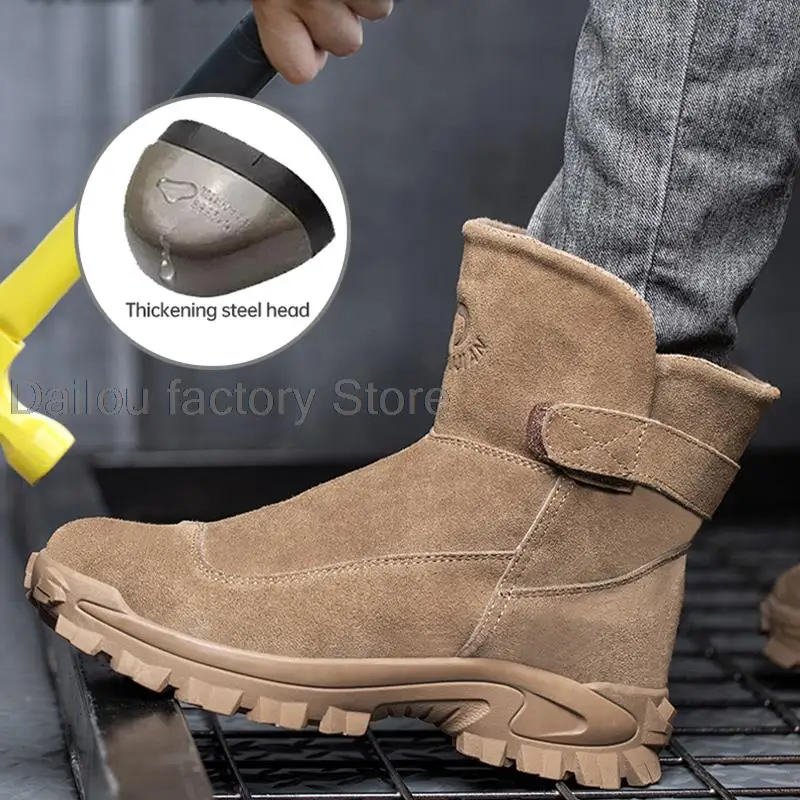 Steel Toe Work Boots Winter Warm Men Safety Shoes Male Anti-puncture Safety Boots Men Security Boots Winter Work Shoes Footwear
Steel Toe Work Boots Winter Warm Men Safety Shoes Male Anti-puncture Safety Boots Men Security Boots Winter Work Shoes Footwear