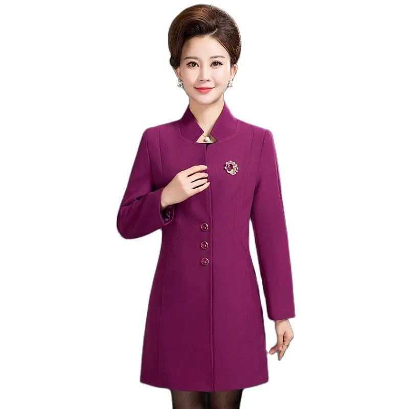 2021 Women's Spring Jacket Elderly Aged middle-aged Mother Dress Large Size And Long Sections Windbreaker Jacket Slim
2021 Women's Spring Jacket Elderly Aged middle-aged Mother Dress Large Size And Long Sections Windbreaker Jacket Slim