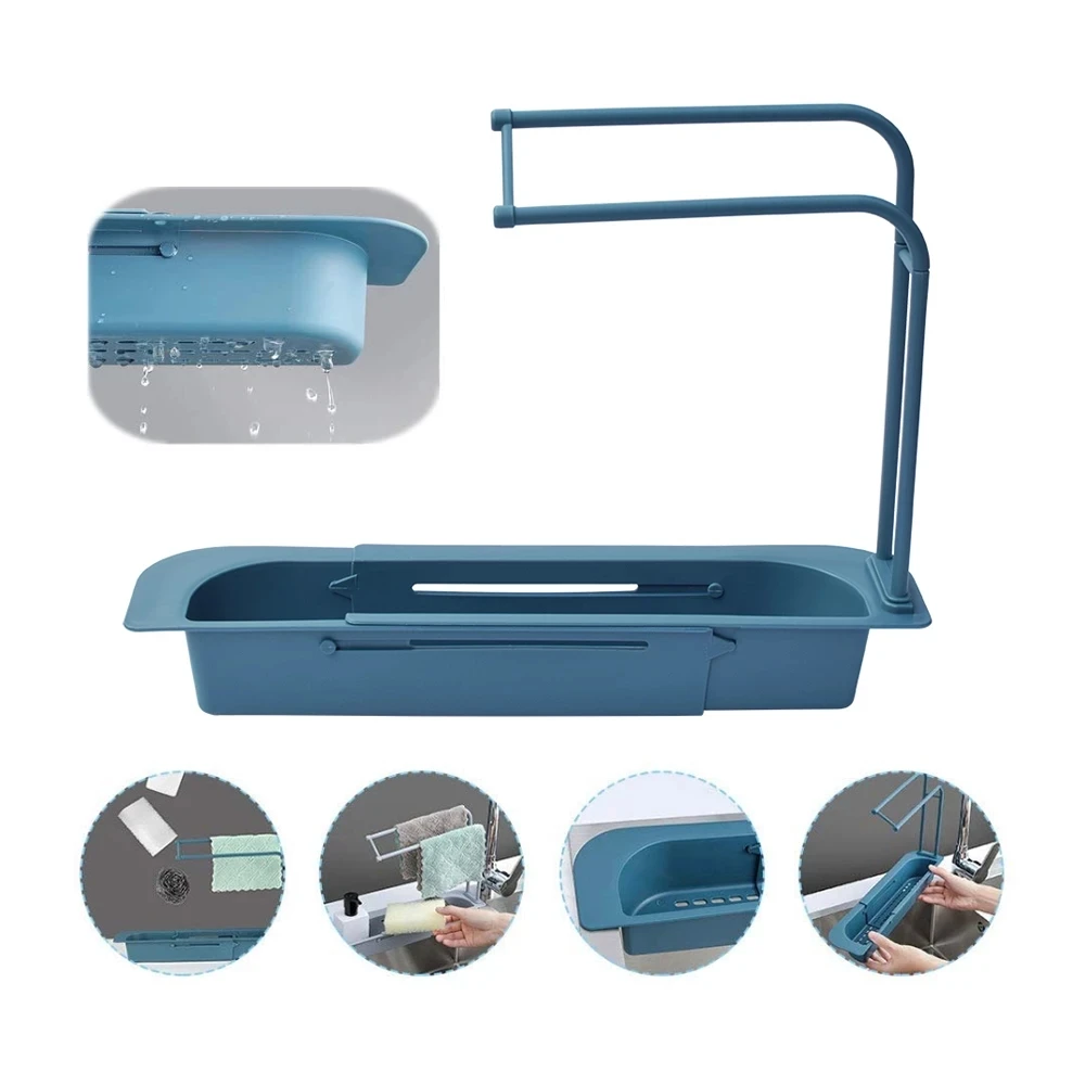 Adjustable Sink Shelf Telescopic Sinks Organizer Drain Rack Soap Sponge Drain Rack Dish Racktype Storage Basket Kitchen Gadgets
Adjustable Sink Shelf Telescopic Sinks Organizer Drain Rack Soap Sponge Drain Rack Dish Racktype Storage Basket Kitchen Gadgets