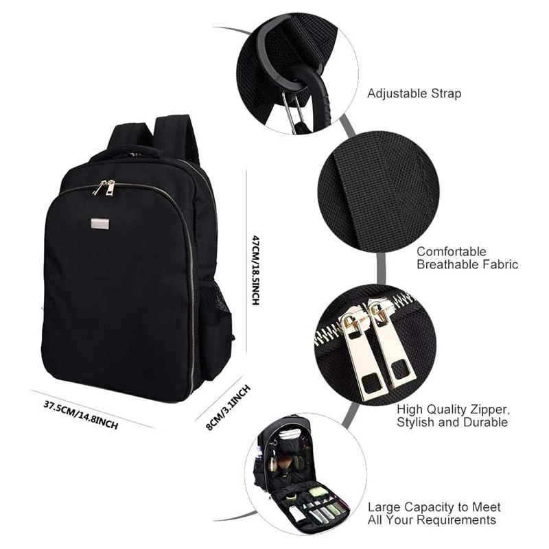 Barber Carrying Case for WAHL Barber Styling Tools Accessories Large Capacity Storage Backpack Travel Shoulders Bag
Barber Carrying Case for WAHL Barber Styling Tools Accessories Large Capacity Storage Backpack Travel Shoulders Bag