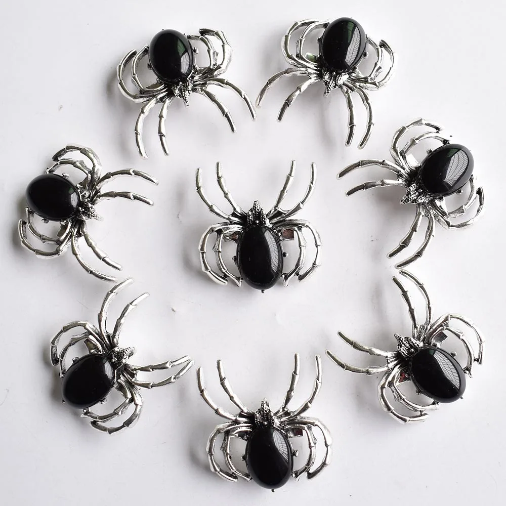 Fashion natural black Onyx spider shape necklace brooch pendant for jewelry exquisite gift 8pcs/lot wholesale free shipping
Fashion natural black Onyx spider shape necklace brooch pendant for jewelry exquisite gift 8pcs/lot wholesale free shipping