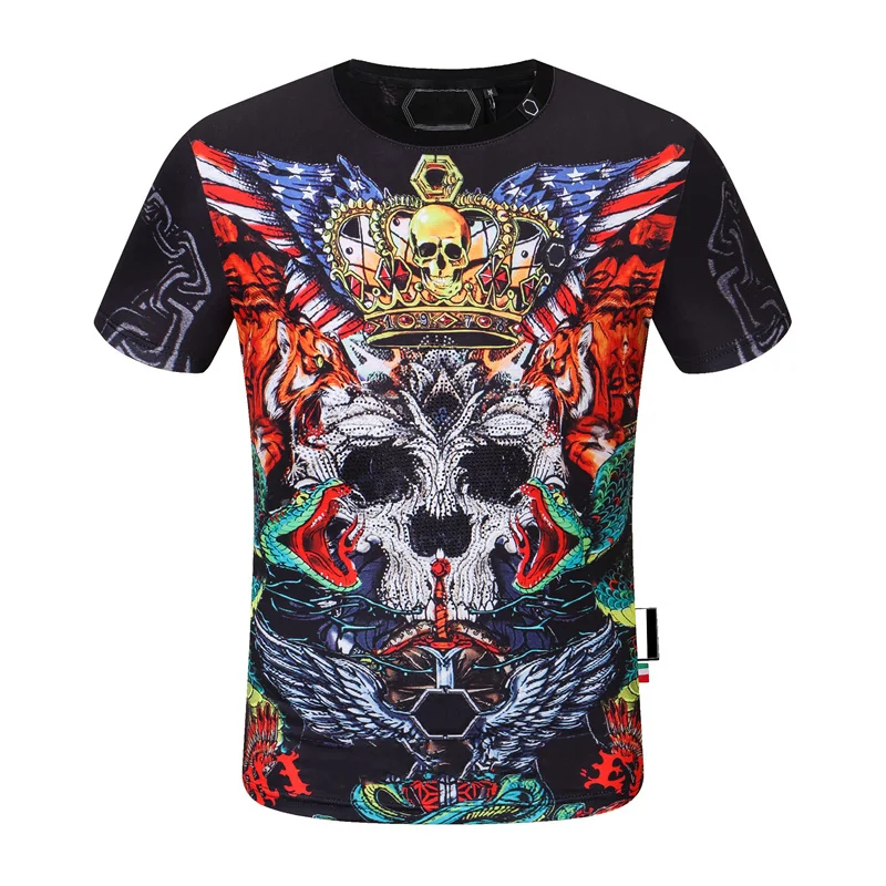 2021ss Summer Fashion T Shirt Mens PP Rhinestones Skulls Tops Casual Short-Sleeved Tees O-Neck Hight Quality Tshirt
2021ss Summer Fashion T Shirt Mens PP Rhinestones Skulls Tops Casual Short-Sleeved Tees O-Neck Hight Quality Tshirt