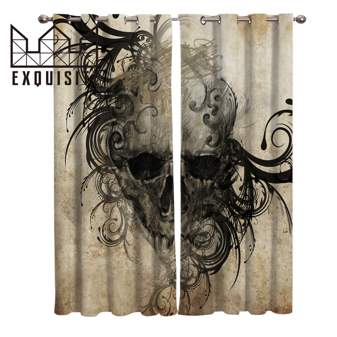 Tattoo Black Art Halloween Skull Window Treatments Curtains Valance Living Room Curtains Bedroom Indoor Kids Room Home Decor
Tattoo Black Art Halloween Skull Window Treatments Curtains Valance Living Room Curtains Bedroom Indoor Kids Room Home Decor
