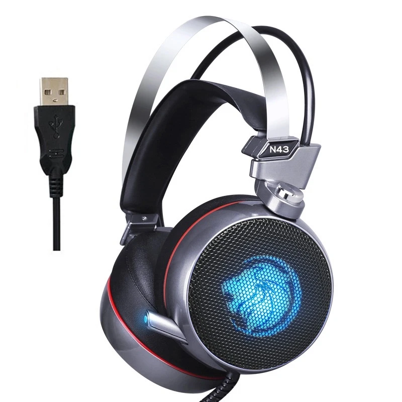 ZOP N43 Stereo Gaming Headset 7.1 Virtual Surround Bass Gaming Earphone Headphone with Mic LED Light for Computer PC Gamer
ZOP N43 Stereo Gaming Headset 7.1 Virtual Surround Bass Gaming Earphone Headphone with Mic LED Light for Computer PC Gamer