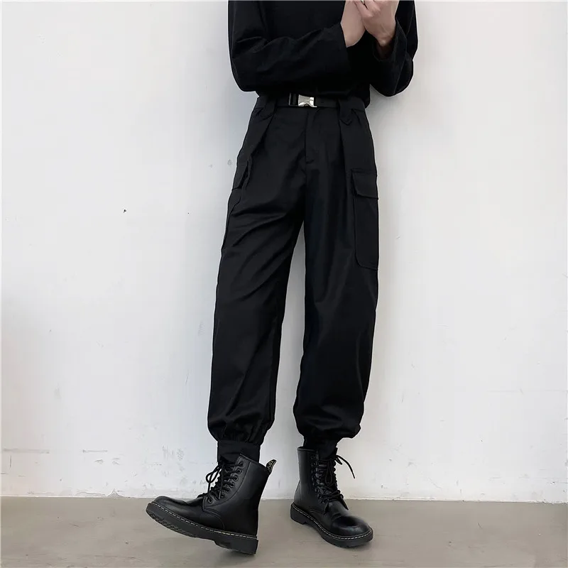 Autumn New Mens Trend Trousers Overalls Hip Hop Fashion Big pocket Casual Tied Feet Loose Wide-leg Pants Male Joggers Streetwear
Autumn New Mens Trend Trousers Overalls Hip Hop Fashion Big pocket Casual Tied Feet Loose Wide-leg Pants Male Joggers Streetwear