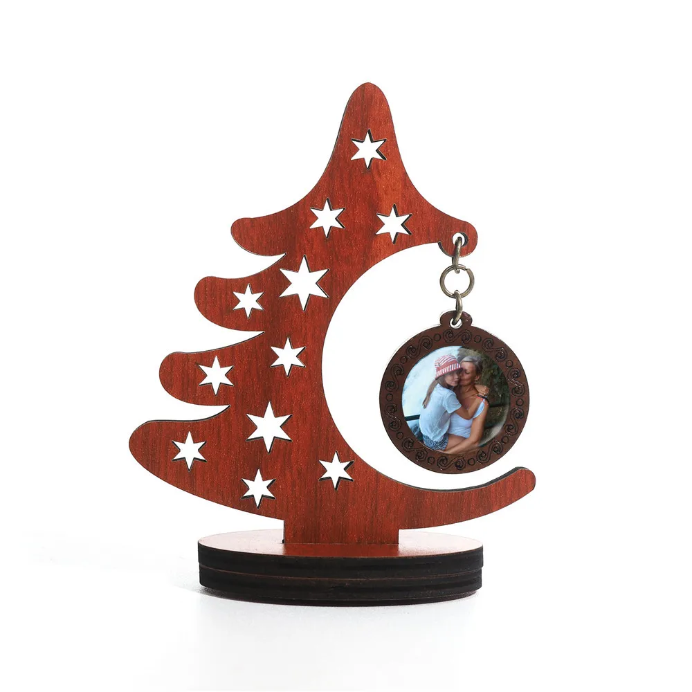 Personalized Christmas Tree Desktop Ornaments Wooden DIY Handicrafts Custom Photo Christmas Gift 
Personalized Christmas Tree Desktop Ornaments Wooden DIY Handicrafts Custom Photo Christmas Gift