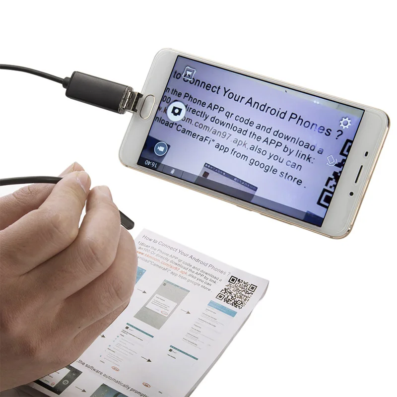 USB кабель Водонепроницаемый IP67 эндоскоп 2 в 1 бороскоп Инспекционная камера Змея