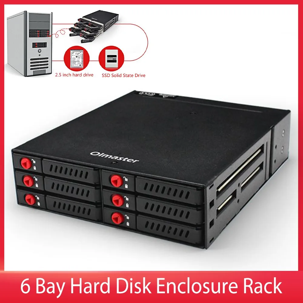 Oimaster MR-6601 SATA USB 3.0 2/4/6 Bays Hard Disk Enclosure Rack Data Storage for 2.5Inch SATA SSD HDD Fast Hard Disk Drive Box
Oimaster MR-6601 SATA USB 3.0 2/4/6 Bays Hard Disk Enclosure Rack Data Storage for 2.5Inch SATA SSD HDD Fast Hard Disk Drive Box