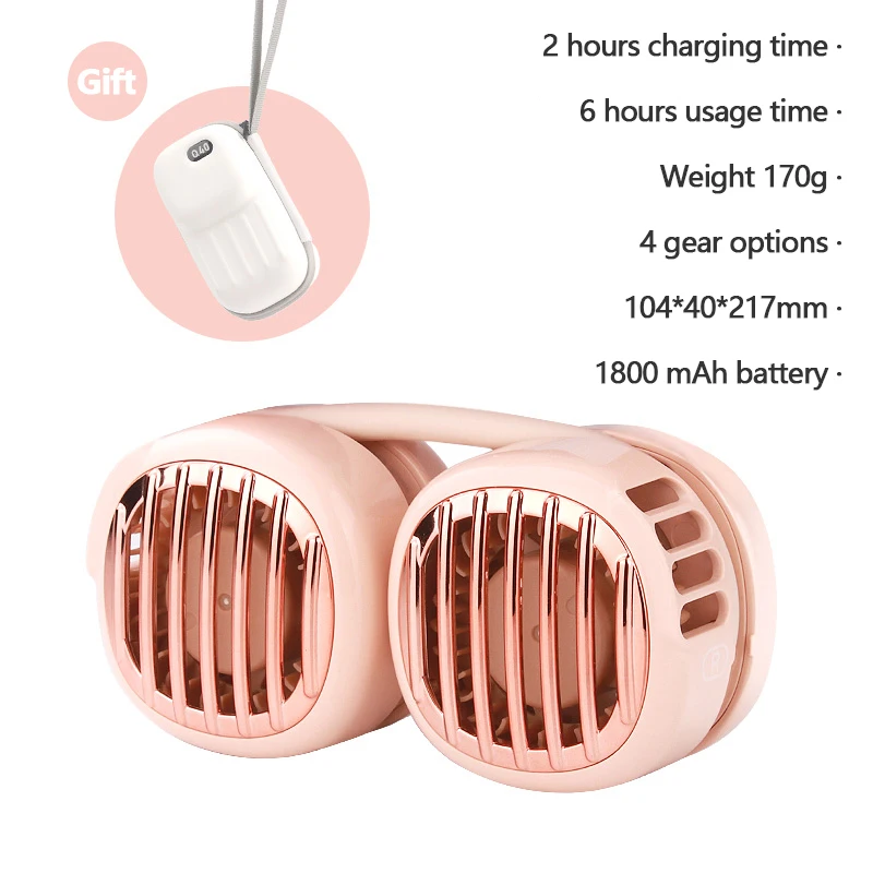 Портативный Электрический вентилятор на шею с зарядкой от USB, 4 скорости
Портативный Электрический вентилятор на шею с зарядкой от USB, 4 скорости