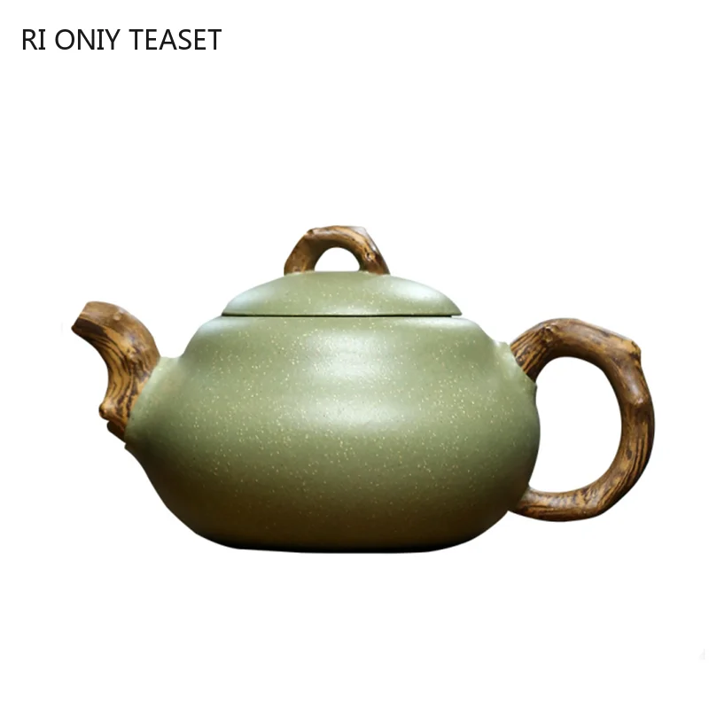 

230 мл традиционный Исин Фиолетовый Глиняный Чайник сырая руда бобы зеленая глина чайники Zisha фильтр красота чайник домашние чайные наборы