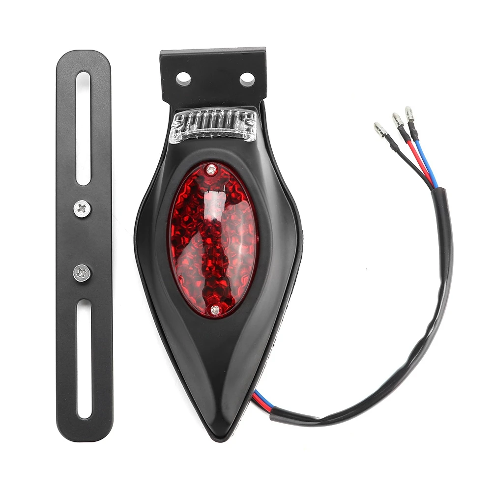 12V Motorcycle LED Taillight Teardrop Styling Parking Brake Stop Lamp Fits for Yamaha(Black )
12V Motorcycle LED Taillight Teardrop Styling Parking Brake Stop Lamp Fits for Yamaha(Black )