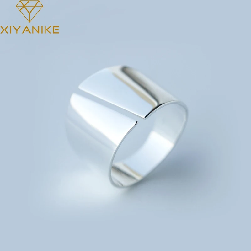 XIYANIKE Silver Color Minimalist Wide Glossy Rings Women Opening Cuff Finger Ring For Unisex Fine Fashion Jewelry Gifts
XIYANIKE Silver Color Minimalist Wide Glossy Rings Women Opening Cuff Finger Ring For Unisex Fine Fashion Jewelry Gifts