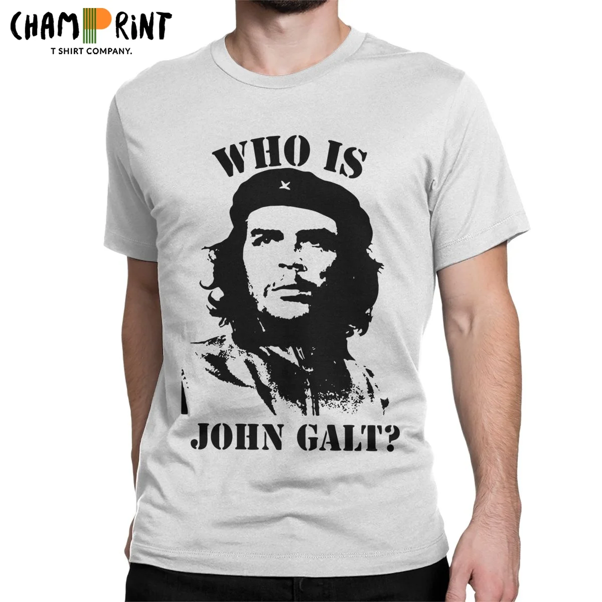 Футболка Che Guevara с надписью «Who Is John Galt», 100% хлопок, с круглым вырезом
Футболка Che Guevara с надписью «Who Is John Galt», 100% хлопок, с круглым вырезом
