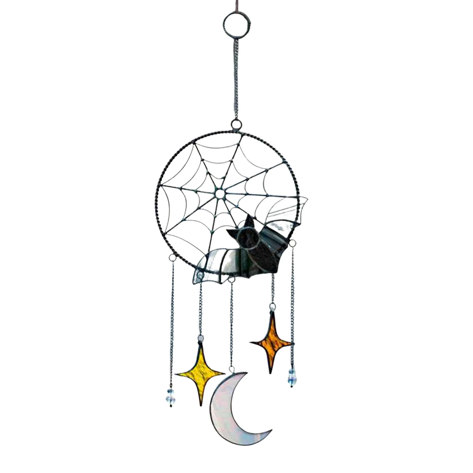 Halloween Pendant Exquisite Round Bat Moon Stars Pattern Window Hanging Ornament Halloween Home Decoration Props Wondeful
Halloween Pendant Exquisite Round Bat Moon Stars Pattern Window Hanging Ornament Halloween Home Decoration Props Wondeful