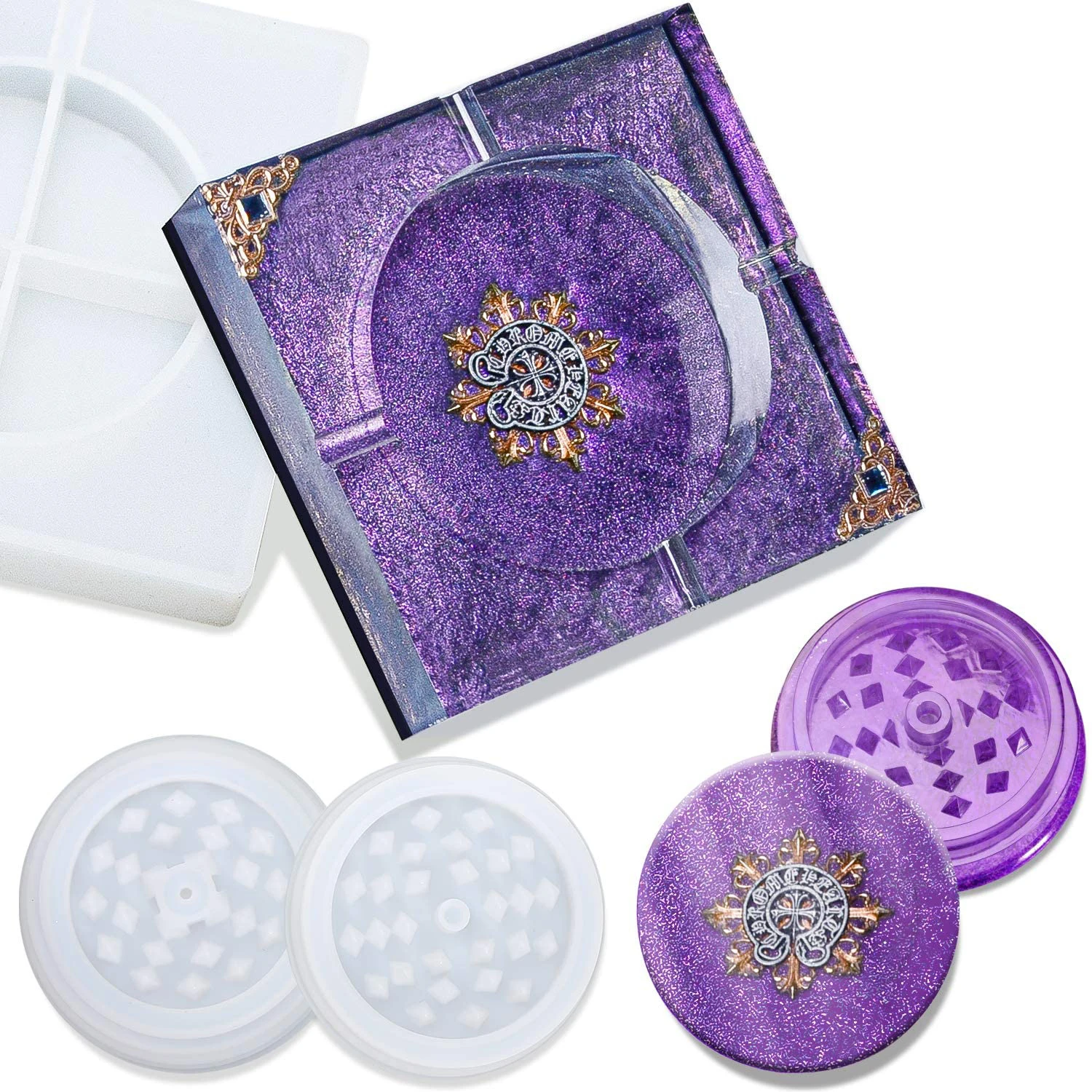 Silicone Resin Mold With Herb Grinder Mold Jewelry Storage Box And Silicone Large Epoxy Resin Mold For Diy Crafts Home Decor
Silicone Resin Mold With Herb Grinder Mold Jewelry Storage Box And Silicone Large Epoxy Resin Mold For Diy Crafts Home Decor