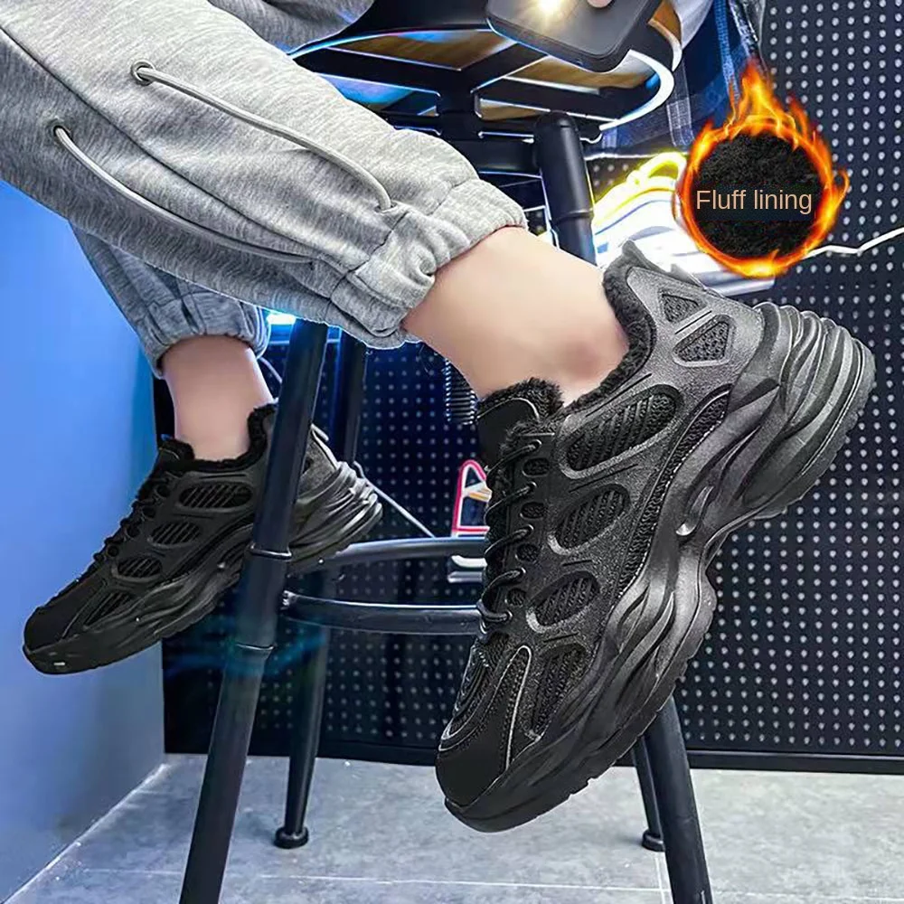 Мужские зимние повседневные Нескользящие туфли на толстой подошве, с круглым носком, на плоской подошве
Мужские зимние повседневные Нескользящие туфли на толстой подошве, с круглым носком, на плоской подошве