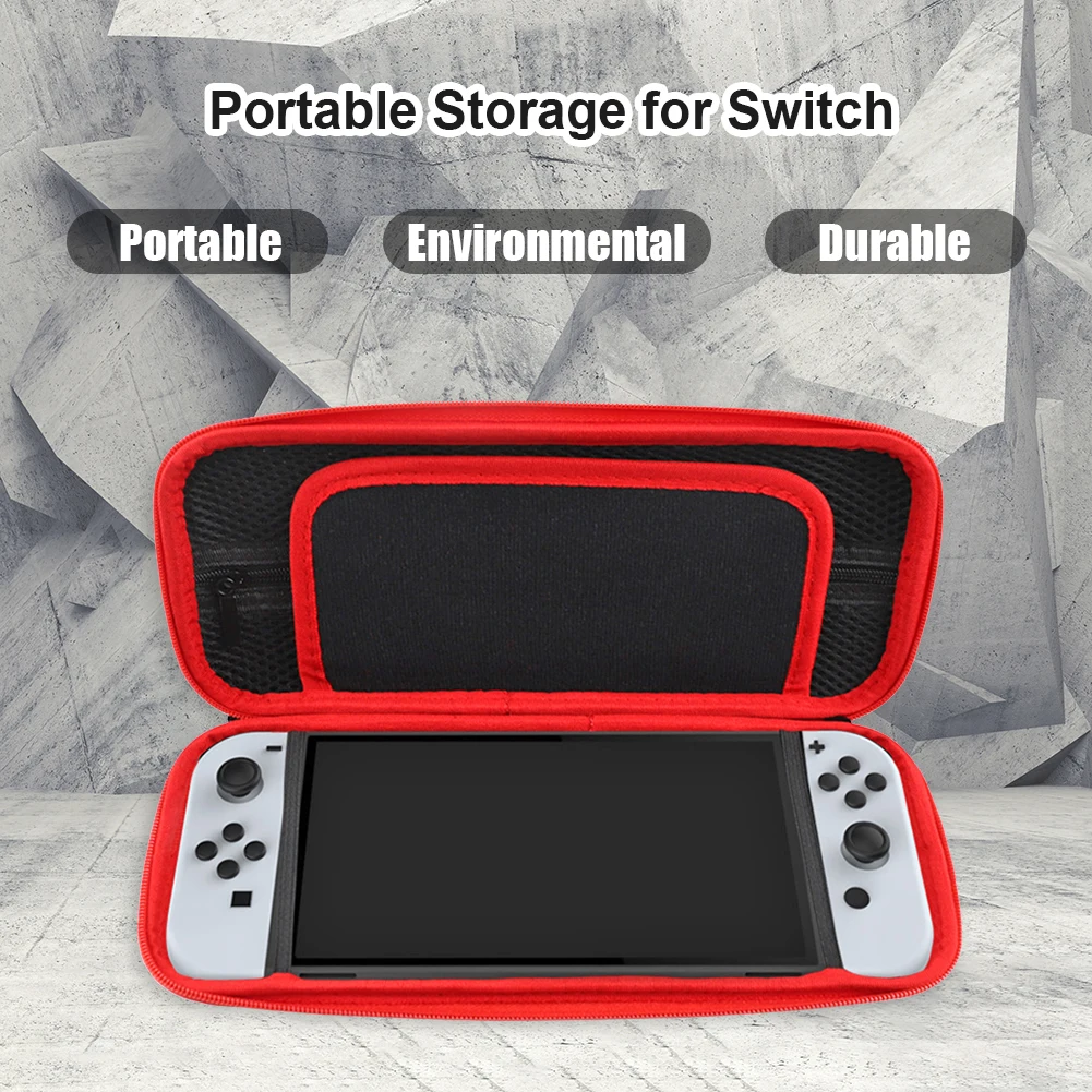 Fit for Nintendo Switch OLED Host Storage Bag Portable Durable Hard Protection Zipper Case with Compartment NS Game Console 
Fit for Nintendo Switch OLED Host Storage Bag Portable Durable Hard Protection Zipper Case with Compartment NS Game Console