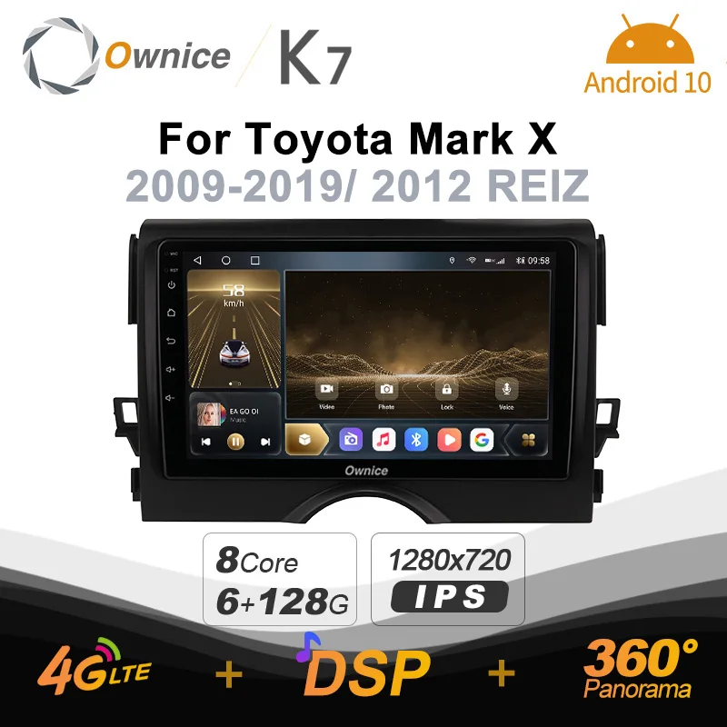 Автомобильный радиоприемник Ownice 6G + 128G Android 10,0 для Toyota Mark X 2 X130 2009 - 2019 мультимедийный плеер аудио 4G LTE GPS Navi
Автомобильный радиоприемник Ownice 6G + 128G Android 10,0 для Toyota Mark X 2 X130 2009 - 2019 мультимедийный плеер аудио 4G LTE GPS Navi
