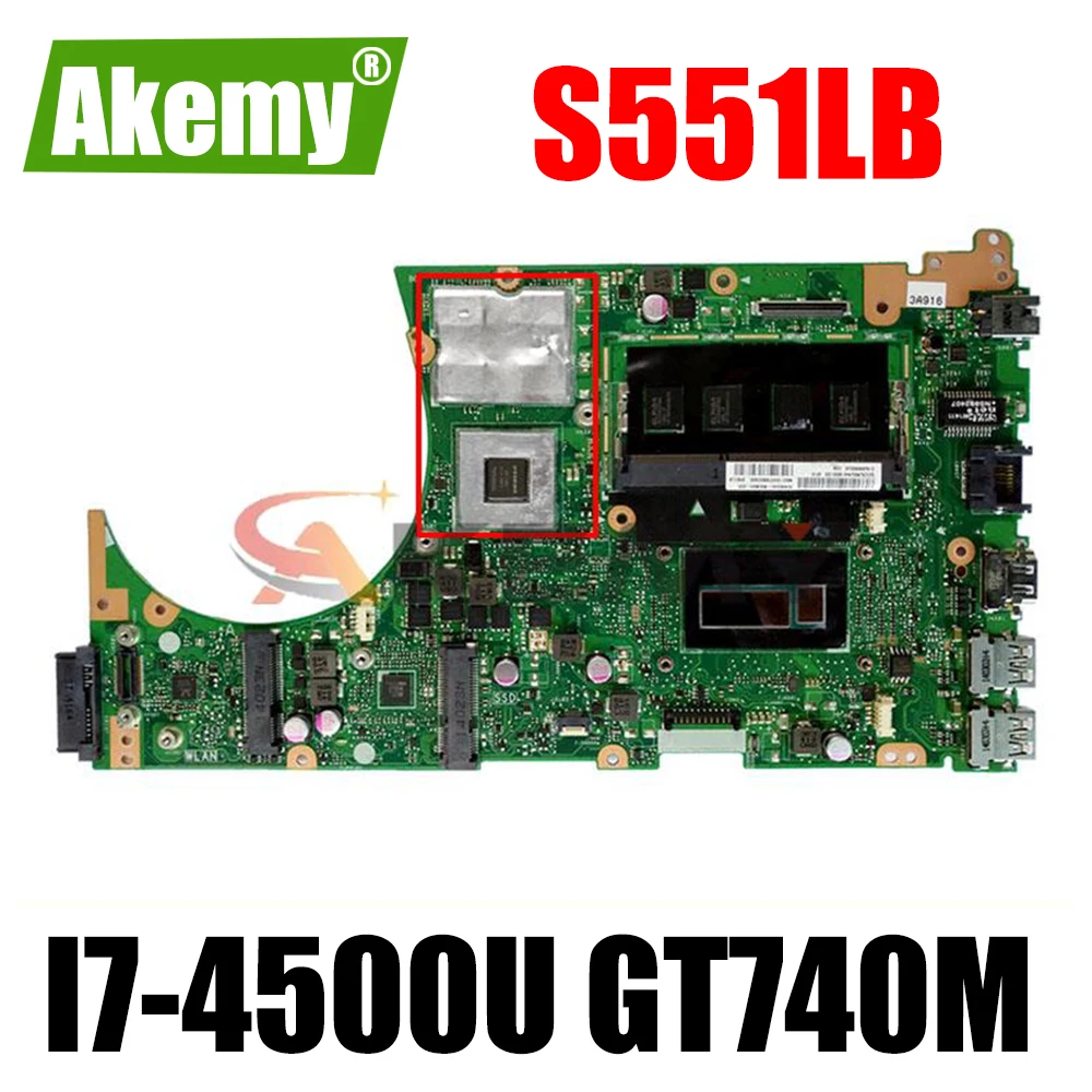 NEW S551LB Motherboard For ASUS Vivobook S551LB S551LN S551L Laptop MAIN BOARD W/ I7-4500U / GT740M /4GB RAM
NEW S551LB Motherboard For ASUS Vivobook S551LB S551LN S551L Laptop MAIN BOARD W/ I7-4500U / GT740M /4GB RAM