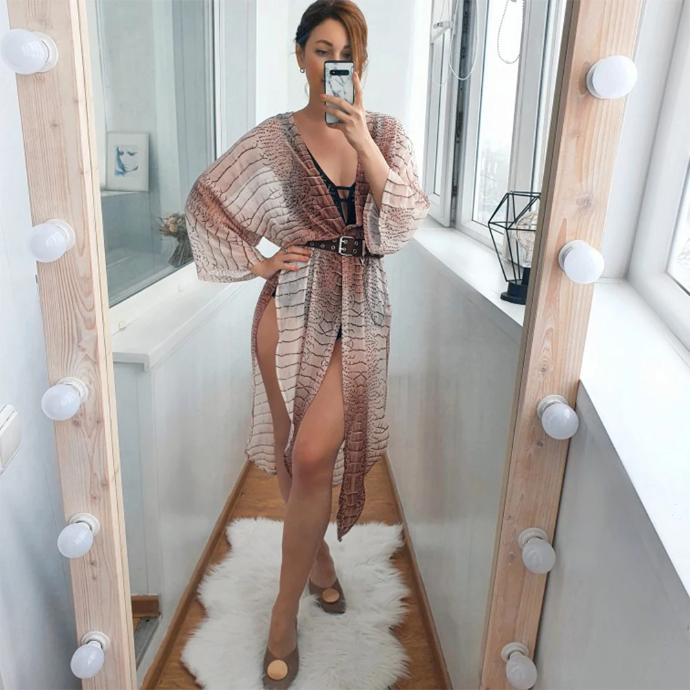 Hot Sale Boho Sexy Striped Chiffon Bathing Suit Cover-ups Plus Size Beach Wear Kimono Dress For Women Summer Swimsuit Cover Up
Hot Sale Boho Sexy Striped Chiffon Bathing Suit Cover-ups Plus Size Beach Wear Kimono Dress For Women Summer Swimsuit Cover Up