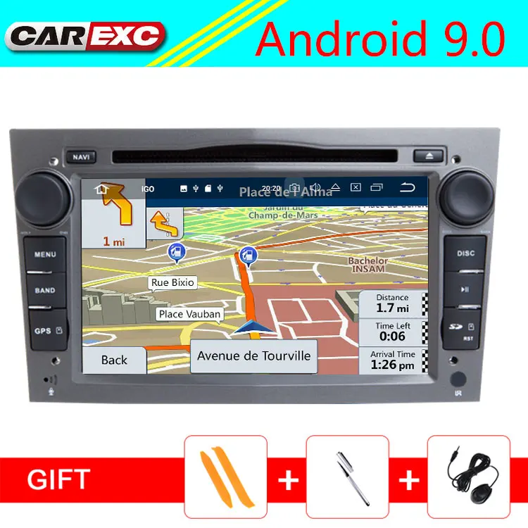 Android 9 0 автомобильный DVD GPS для Vauxhall Opel Astra H G J Vectra Antara Zafira Corsa мультимедийный экран