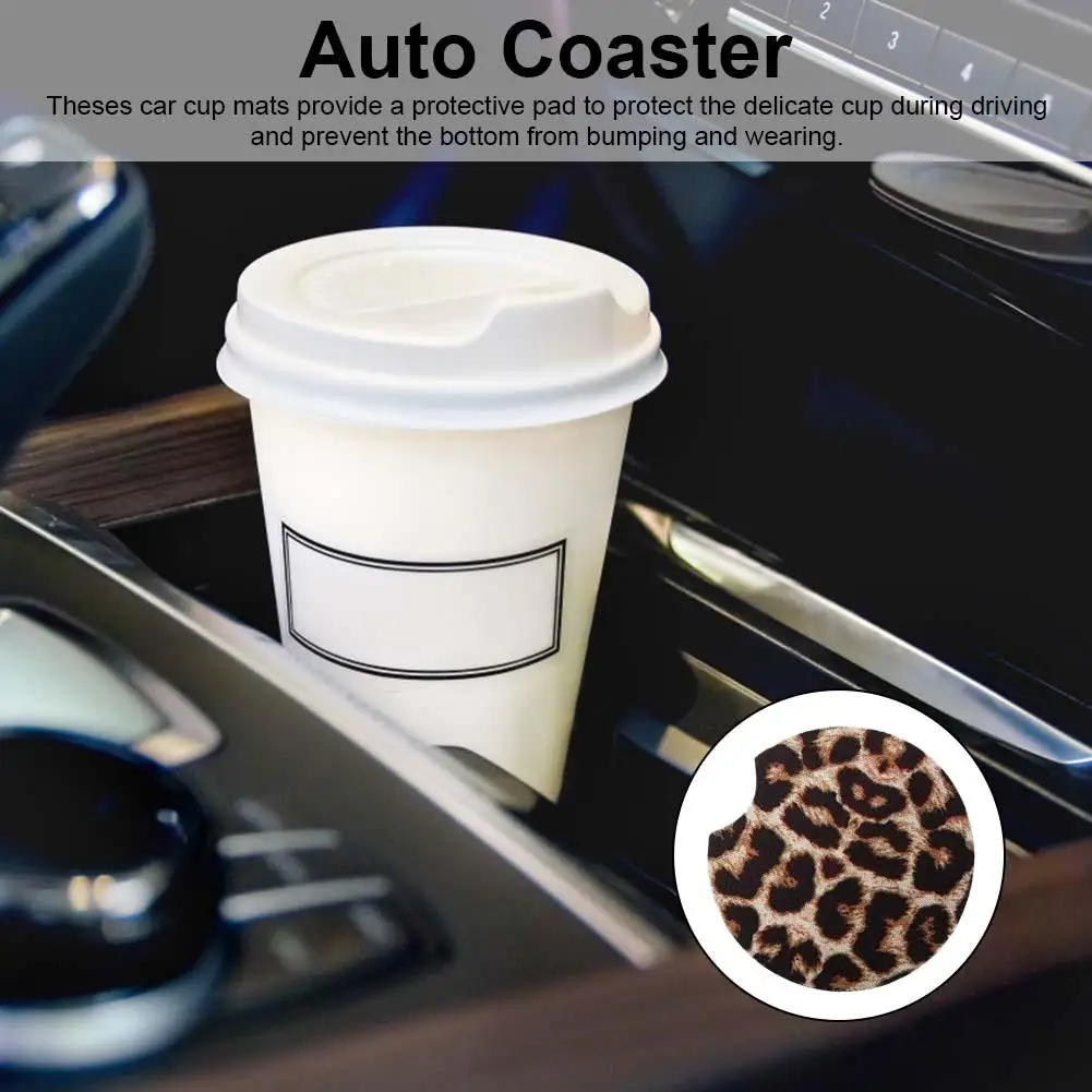 4PCS Auto Coaster 2.56 Inch Leopard Car Coasters Neoprene Cup Coaster Rubber Car Cup Pad Mat For Car Living Room Kitchen Office
4PCS Auto Coaster 2.56 Inch Leopard Car Coasters Neoprene Cup Coaster Rubber Car Cup Pad Mat For Car Living Room Kitchen Office