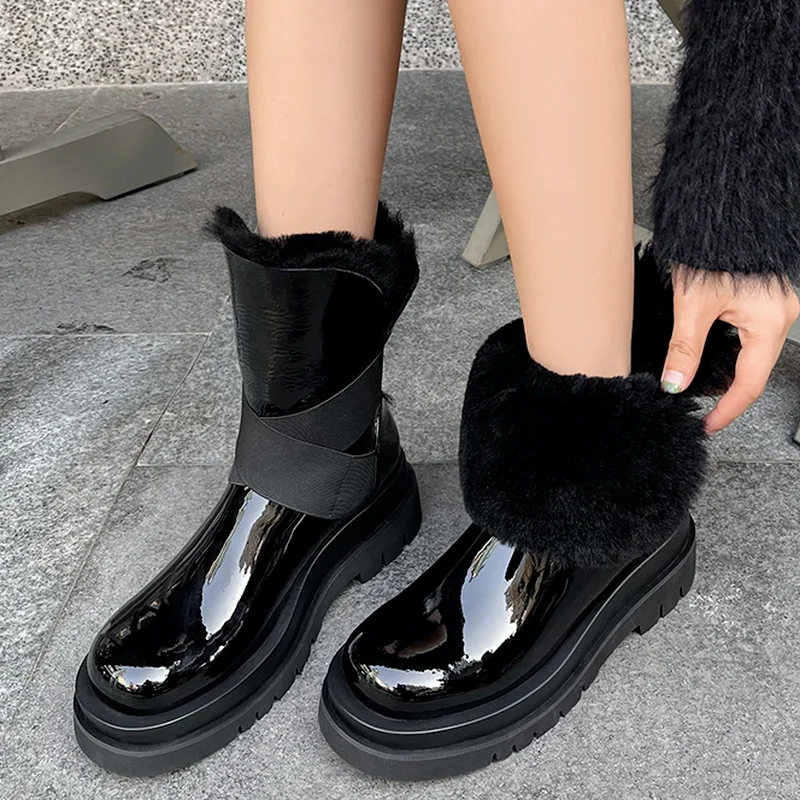 Women Boots Winter New Fashion Brand Martin Boots Retro Lady Shoes Female Brand Warm Shoes Thick Fur Boots Ankle Boots Black
Women Boots Winter New Fashion Brand Martin Boots Retro Lady Shoes Female Brand Warm Shoes Thick Fur Boots Ankle Boots Black