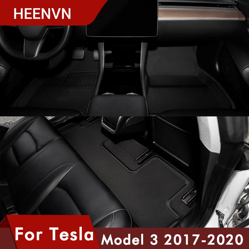 Фото Heenvn Model3 автомобильный коврик для Tesla Model 3 Аксессуары TPE XPE Нескользящие