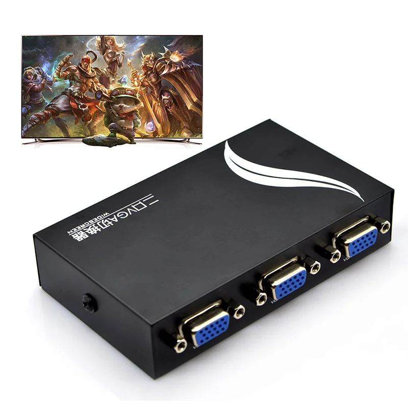 2-портовый переключатель 2 в 1 выключатель двухсторонний VGA видеопереключатель