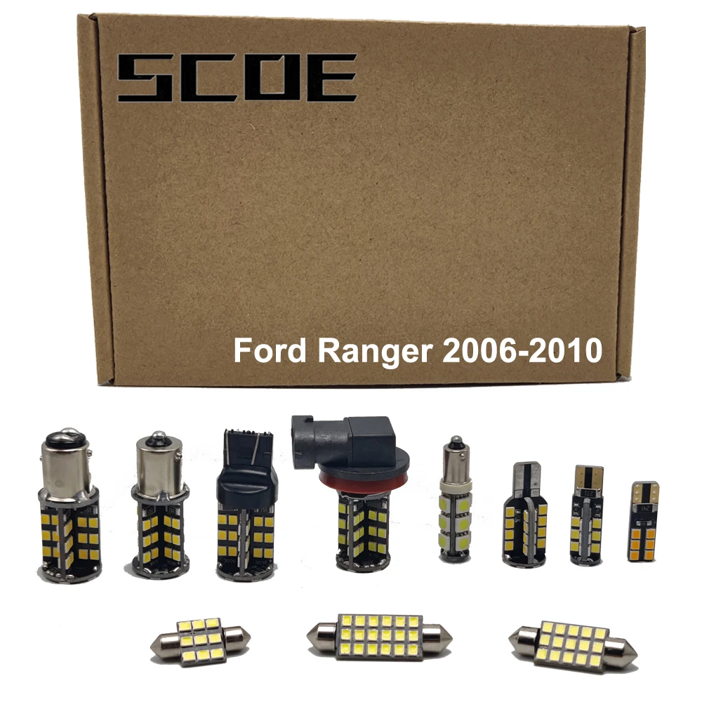 For Ford Ranger 2006-2010 SCOE High/Low Beam Headlight Halogen Fog Turn Signal Sidemarker Brake Tail Back Up License LED Light
For Ford Ranger 2006-2010 SCOE High/Low Beam Headlight Halogen Fog Turn Signal Sidemarker Brake Tail Back Up License LED Light