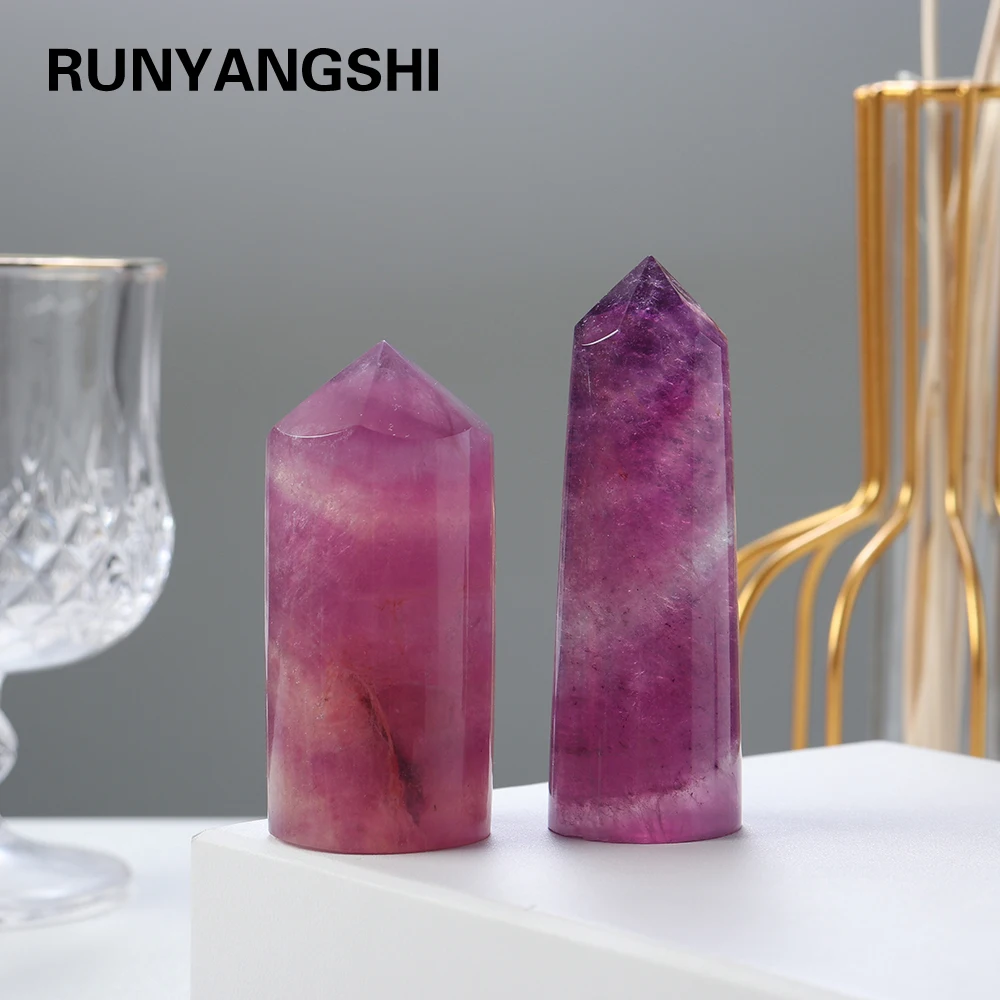 Natural Healing Energy Gemstone Pink Purple Fluorite Round Column Mineral Specimen Crystal Point Quartz Meditation Home Decor
Natural Healing Energy Gemstone Pink Purple Fluorite Round Column Mineral Specimen Crystal Point Quartz Meditation Home Decor