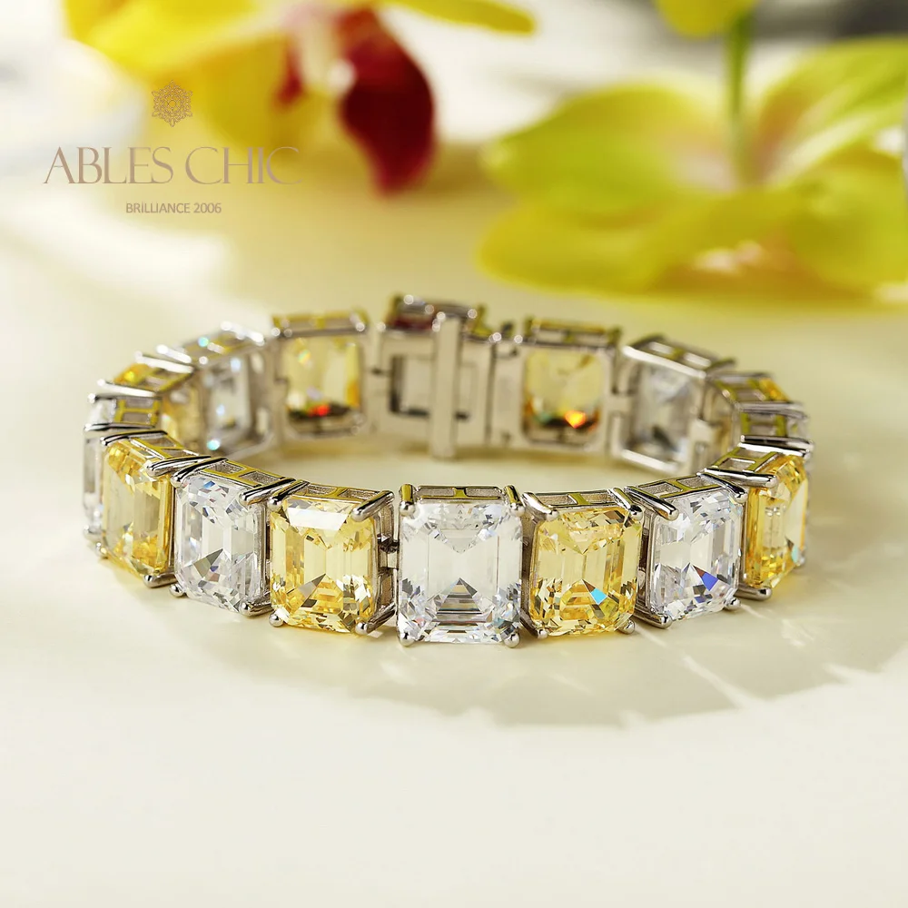 Solid 925 Silver Simulated Citrine Iconic Bridal Bracelet Dazzling 5A Zircon Gemstones Iced Out Wedding Bracelets S2R1S2B0636
Solid 925 Silver Simulated Citrine Iconic Bridal Bracelet Dazzling 5A Zircon Gemstones Iced Out Wedding Bracelets S2R1S2B0636