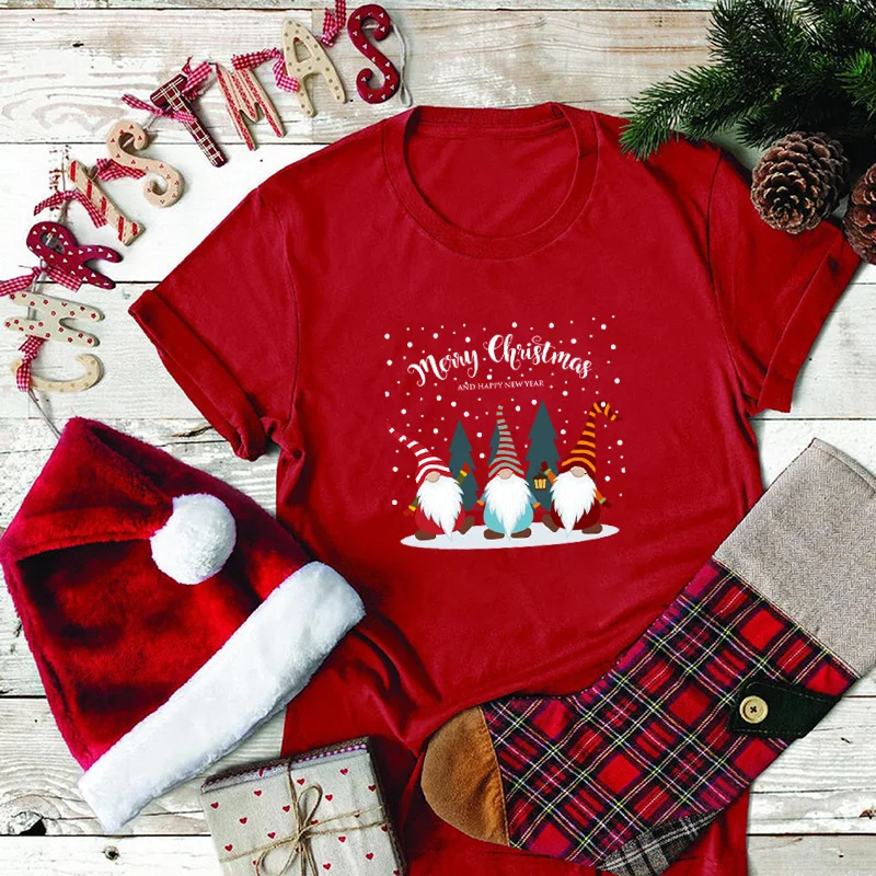 Женская хлопковая футболка с коротким рукавом и принтом карликов
Женская хлопковая футболка с коротким рукавом и принтом карликов