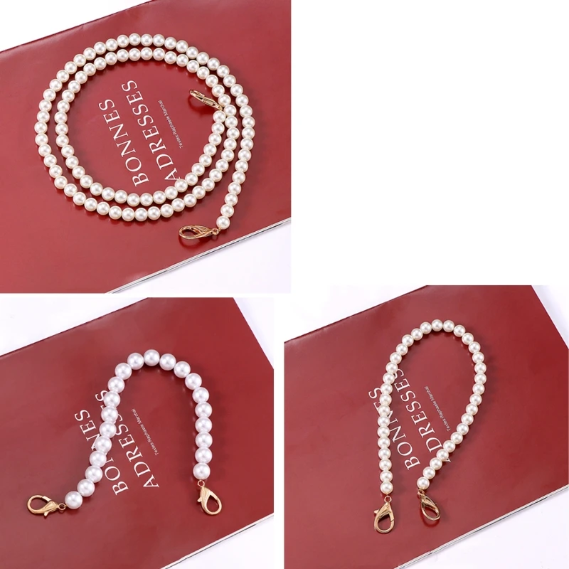 32/40/100cm Imitation Pearl Bead Handle Short Long Handbag Purse Chain Replacement Bag Shoulder Strap Belt with Clasp
32/40/100cm Imitation Pearl Bead Handle Short Long Handbag Purse Chain Replacement Bag Shoulder Strap Belt with Clasp