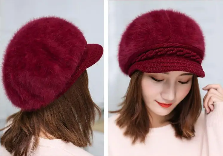 MISSKY Women Caps Solid Color Fashion Warm Imitation Rabbit Hair Knitting Hat for Winter Wear
MISSKY Women Caps Solid Color Fashion Warm Imitation Rabbit Hair Knitting Hat for Winter Wear