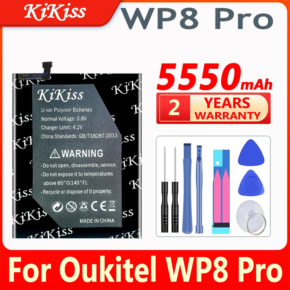 Аккумулятор KiKiss 5550 мАч для Oukitel WP8 Pro, 6,49 дюймов, WP8Pro, запасная батарея для мобильного телефона
Аккумулятор KiKiss 5550 мАч для Oukitel WP8 Pro, 6,49 дюймов, WP8Pro, запасная батарея для мобильного телефона