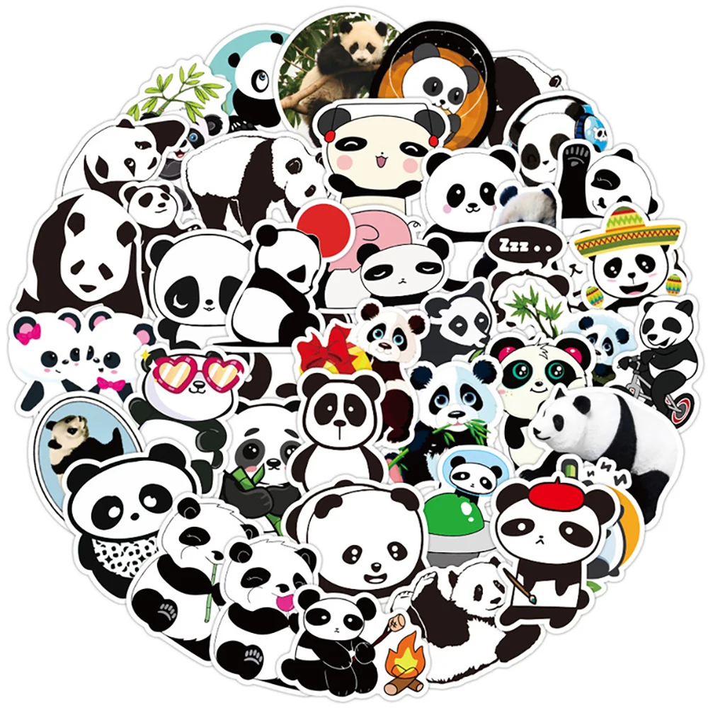 10/30/50PCS Cute Panda Cartoon Stickers DIY Skateboard Fridge Guitar Motorcycle Laptop Luggage Animal Sticker Decal for Kid Toy
10/30/50PCS Cute Panda Cartoon Stickers DIY Skateboard Fridge Guitar Motorcycle Laptop Luggage Animal Sticker Decal for Kid Toy
