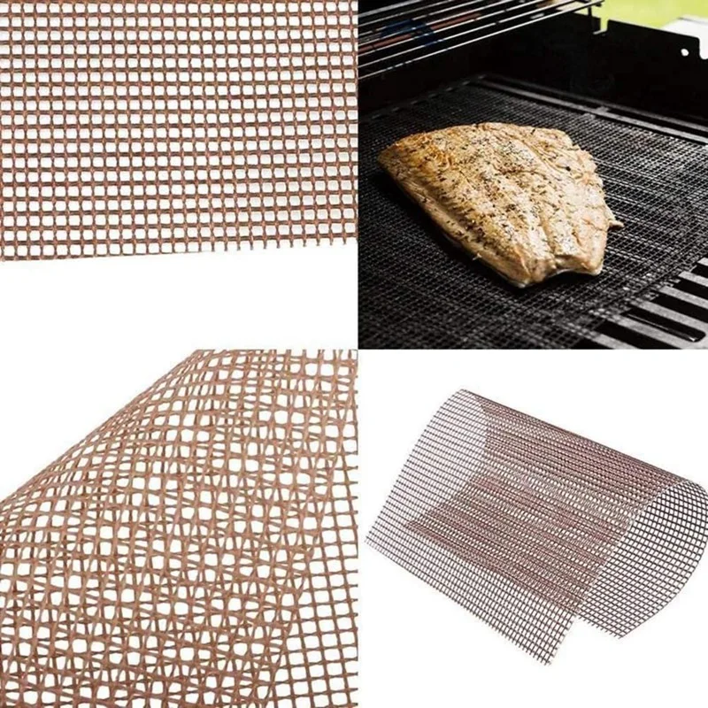 8 Pieces of Non-Stick Barbecue Mesh Mat Reusable Heat-Resistant Barbecue Mesh Mat 40X33cm Barbecue Mat Copper Color
8 Pieces of Non-Stick Barbecue Mesh Mat Reusable Heat-Resistant Barbecue Mesh Mat 40X33cm Barbecue Mat Copper Color