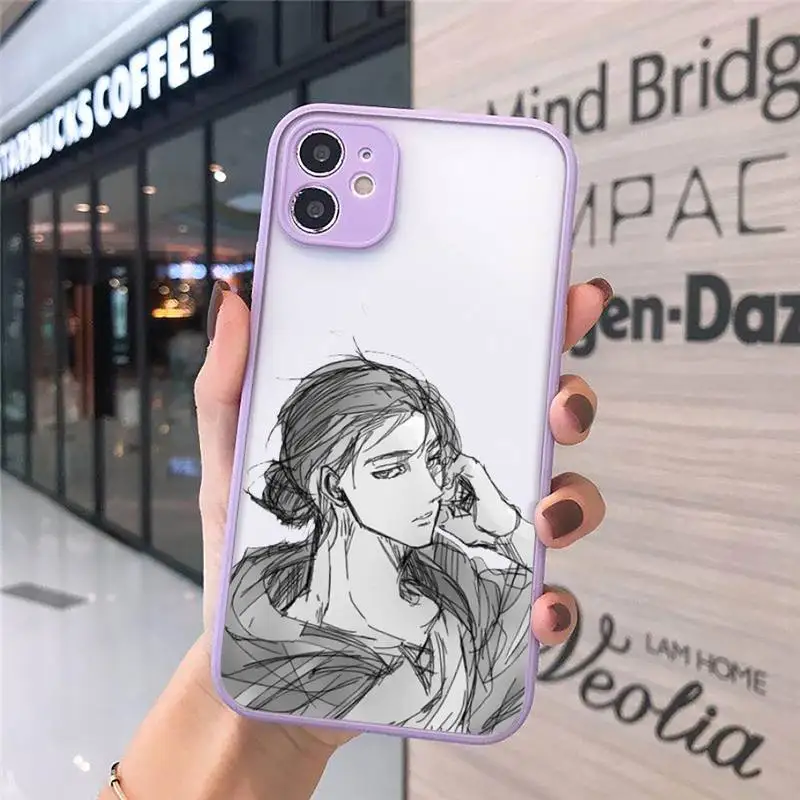 Anime Japanese Allen Attack On Titan Phone Case For iPhone 12 11 Mini Pro XR XS Max 7 8 Plus X Matte transparent Purple Cover
Anime Japanese Allen Attack On Titan Phone Case For iPhone 12 11 Mini Pro XR XS Max 7 8 Plus X Matte transparent Purple Cover