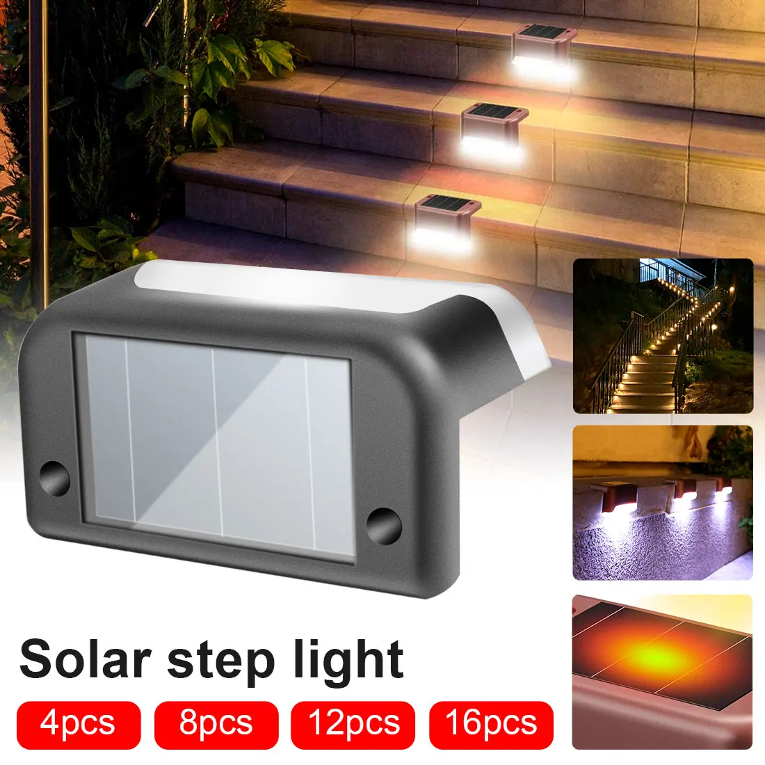 Outdoor Garden Light 16pcs Led Solar Waterproof Solar Step Lights Stair Wall Light Step Light Step Light Street Light Lighting
Outdoor Garden Light 16pcs Led Solar Waterproof Solar Step Lights Stair Wall Light Step Light Step Light Street Light Lighting