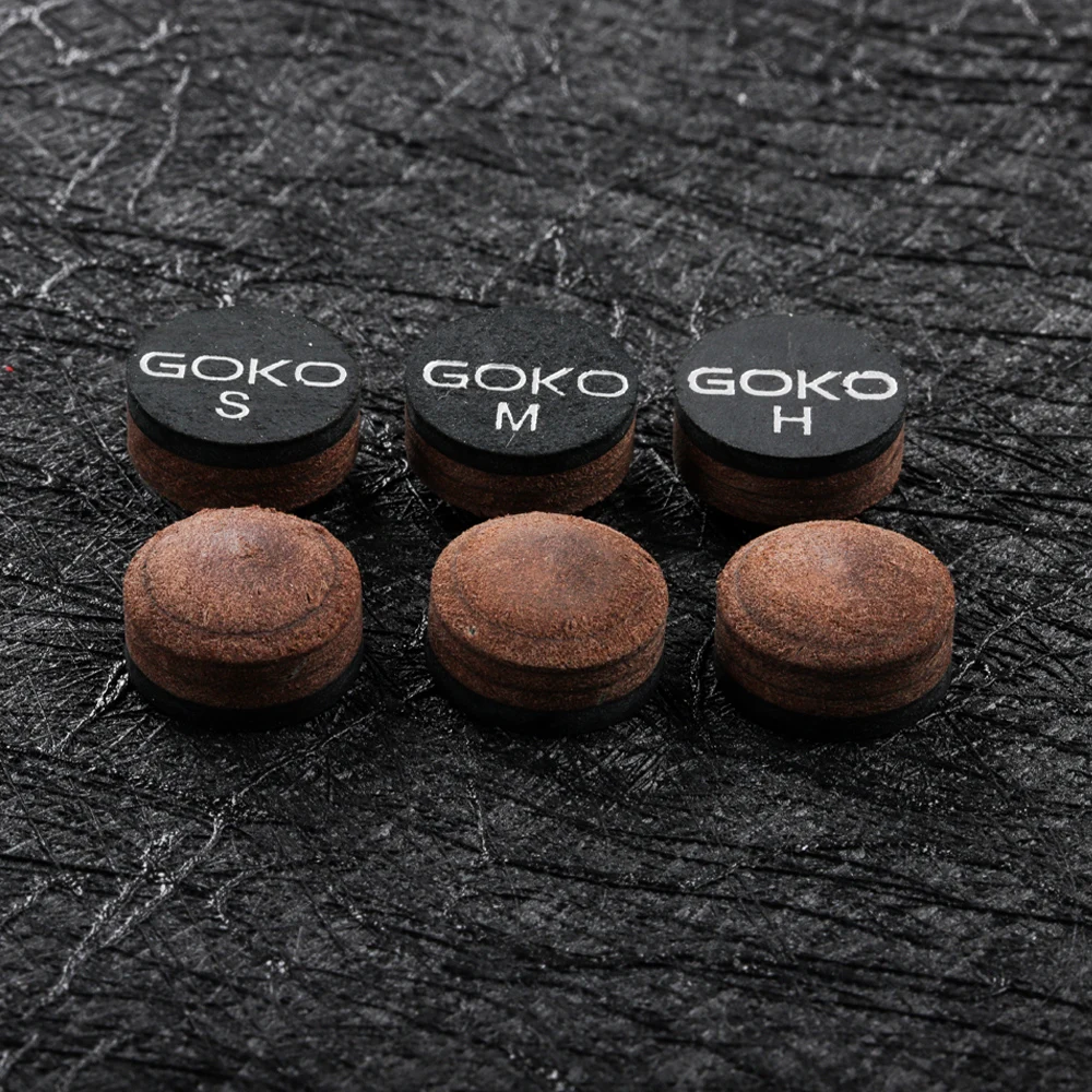 GOKO Cue Tips Model 3035 S/M/H Snooker Pool Cue Billiard Tip 10/11/11.5/13mm Tip Pig Skin 6-7 Layers Multi-layered Accessories
GOKO Cue Tips Model 3035 S/M/H Snooker Pool Cue Billiard Tip 10/11/11.5/13mm Tip Pig Skin 6-7 Layers Multi-layered Accessories