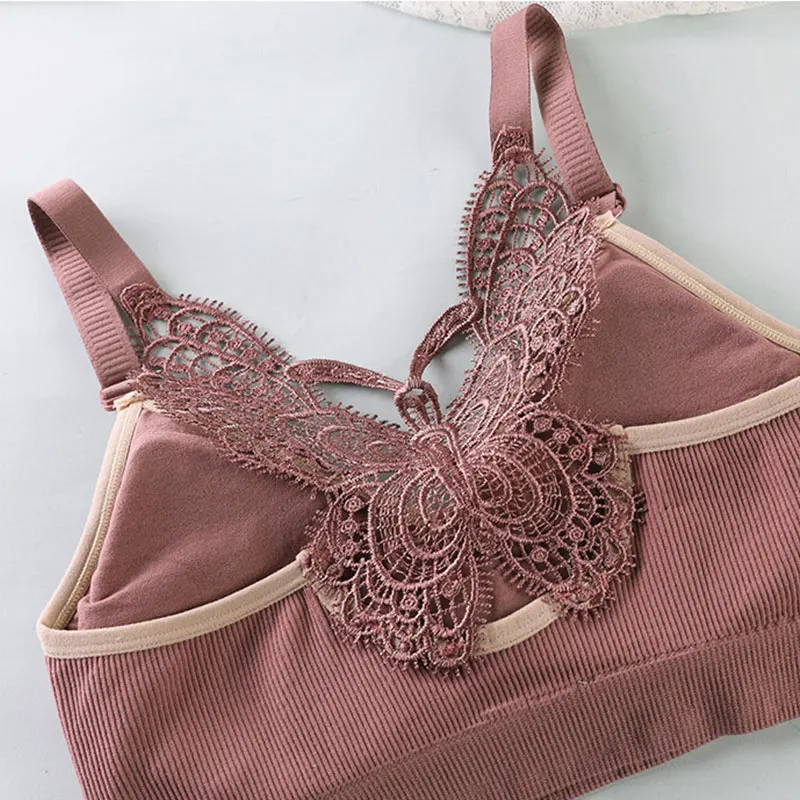 Vest-style Women's Bra Solid Color Sport Bra Tank Top Underwear Gathering Sexy No Steel Ring Bra Butterfly Beautiful Back Bra
Vest-style Women's Bra Solid Color Sport Bra Tank Top Underwear Gathering Sexy No Steel Ring Bra Butterfly Beautiful Back Bra