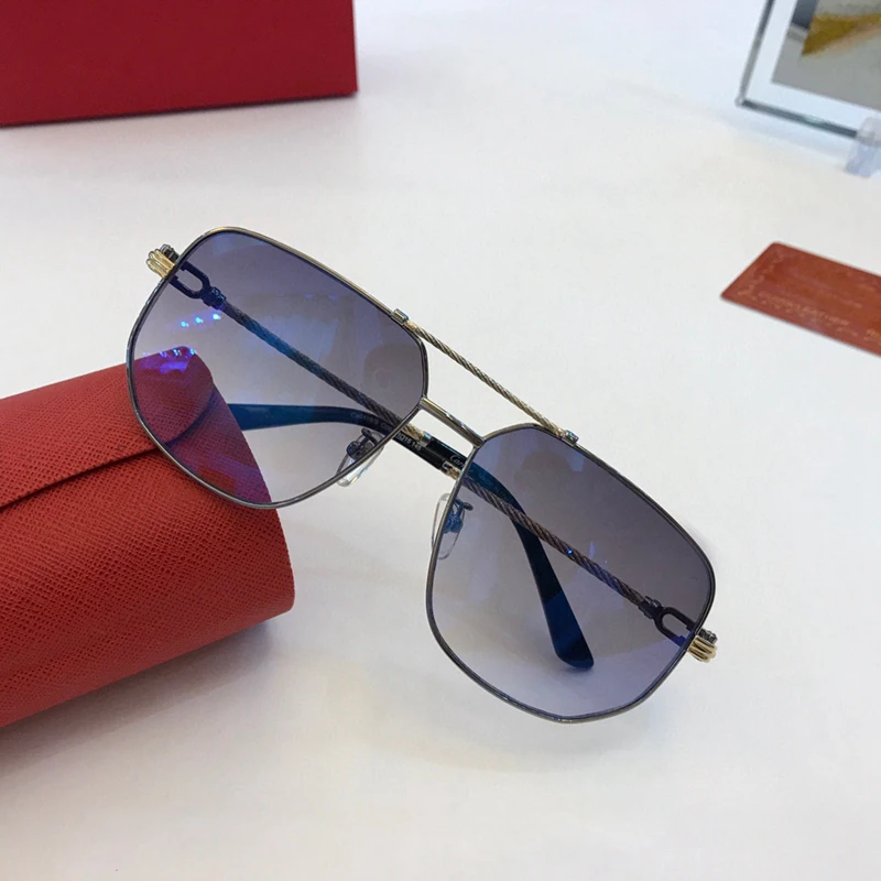 Large Frame Metal Square Gradient Women's Glasses CA0119S Fashion Men's Sunglasses
Large Frame Metal Square Gradient Women's Glasses CA0119S Fashion Men's Sunglasses