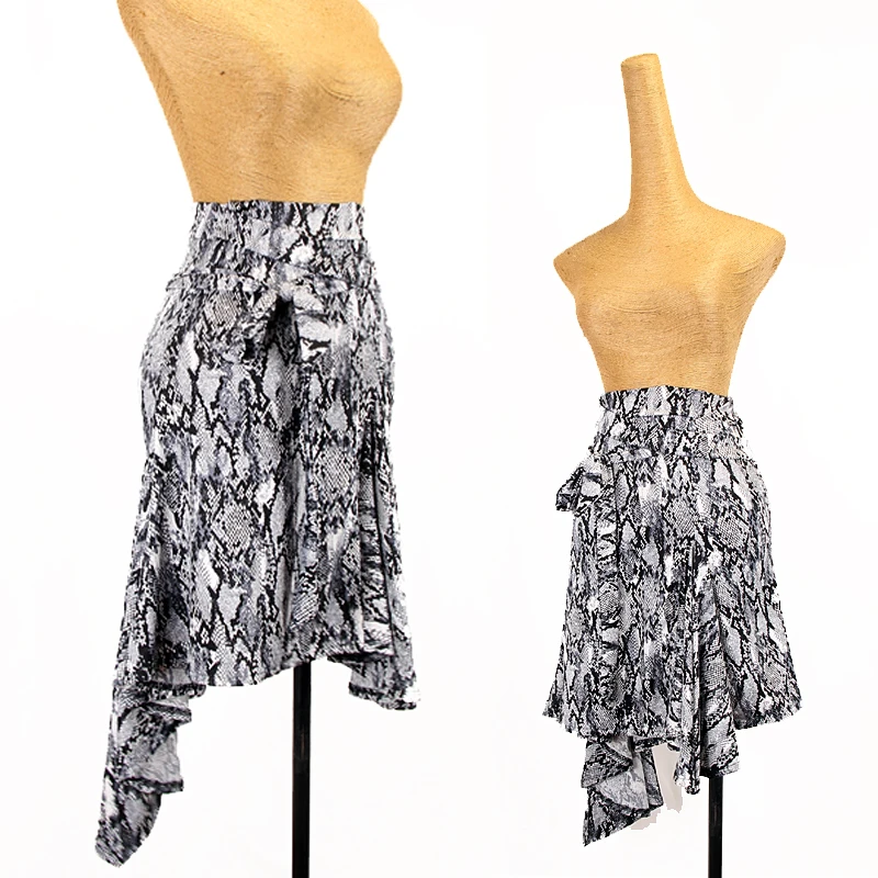 Latin Dance Skirt Women Adult Python Pattern Skirt Professional Latin Dance Practice Clothes Rumba Tango Samba Clothing DQL6222
Latin Dance Skirt Women Adult Python Pattern Skirt Professional Latin Dance Practice Clothes Rumba Tango Samba Clothing DQL6222
