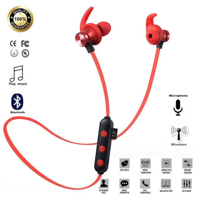 XT22 Sports Bluetooth-compatible Earphone Magnetic Attraction Wireless Headset Support TF SD Card Waterproof Headphone With Mic
XT22 Sports Bluetooth-compatible Earphone Magnetic Attraction Wireless Headset Support TF SD Card Waterproof Headphone With Mic