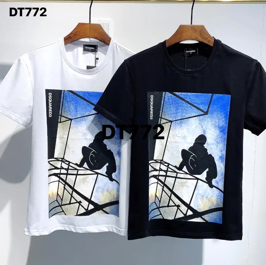 Authentic DSQUARED2 men's and women's print simple round short-sleeved street pure cotton authentic DSQ T-shirt DT772
Authentic DSQUARED2 men's and women's print simple round short-sleeved street pure cotton authentic DSQ T-shirt DT772