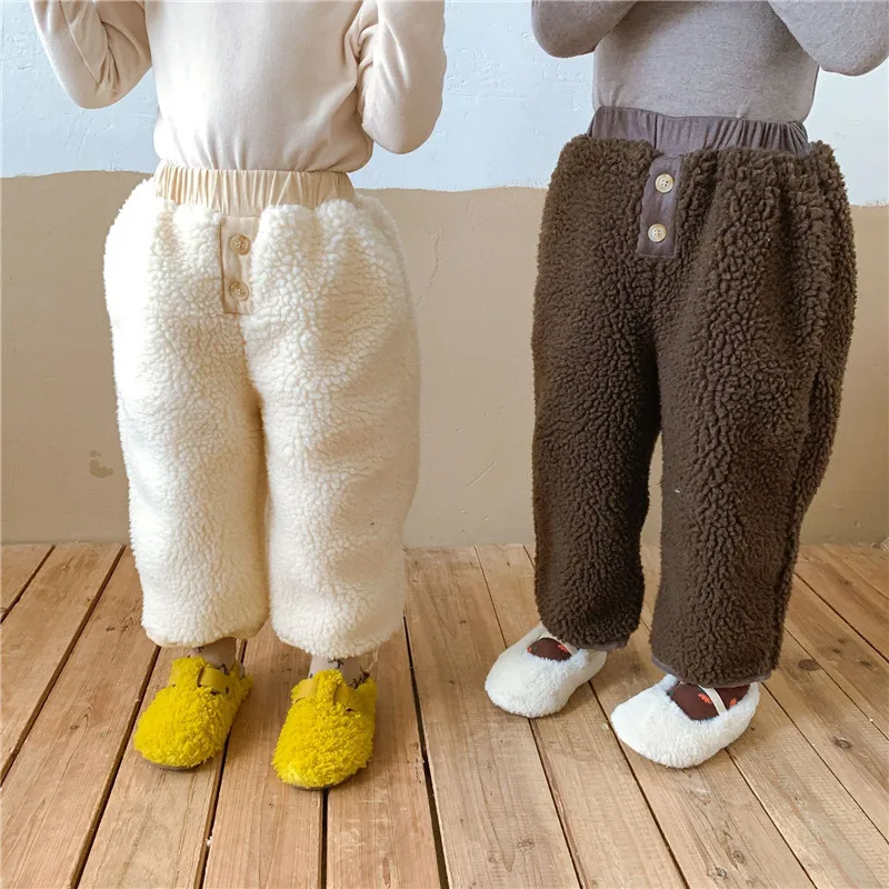 Girls Boys Long Pants Trousers 2021 Fur Winter Autumn Plus Thicken Velvet Toddler Cotton Stright Baby's Kids Children's Clothing
Girls Boys Long Pants Trousers 2021 Fur Winter Autumn Plus Thicken Velvet Toddler Cotton Stright Baby's Kids Children's Clothing
