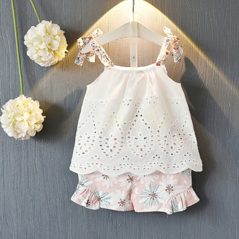 1-5T Toddler Kid Baby Girl Summer Clothes set Sleeveless Lace Top Floral Shorts Elegant Cute Lovely Princess Flower Outfits
1-5T Toddler Kid Baby Girl Summer Clothes set Sleeveless Lace Top Floral Shorts Elegant Cute Lovely Princess Flower Outfits