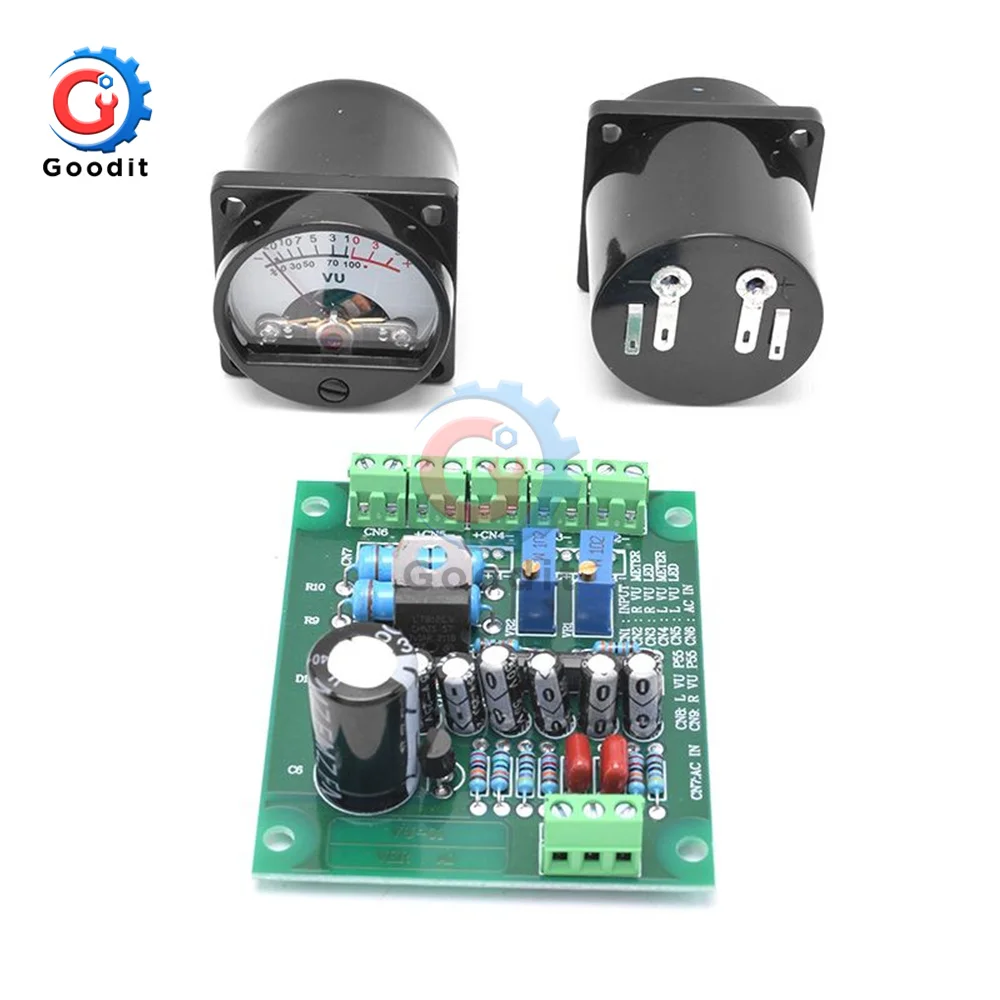 

Wholesale Price VU Level Audio Meter Driver Board + 2pcs VU Meter with Warm Color Sound Pressure Meter 9V-20V AC Input